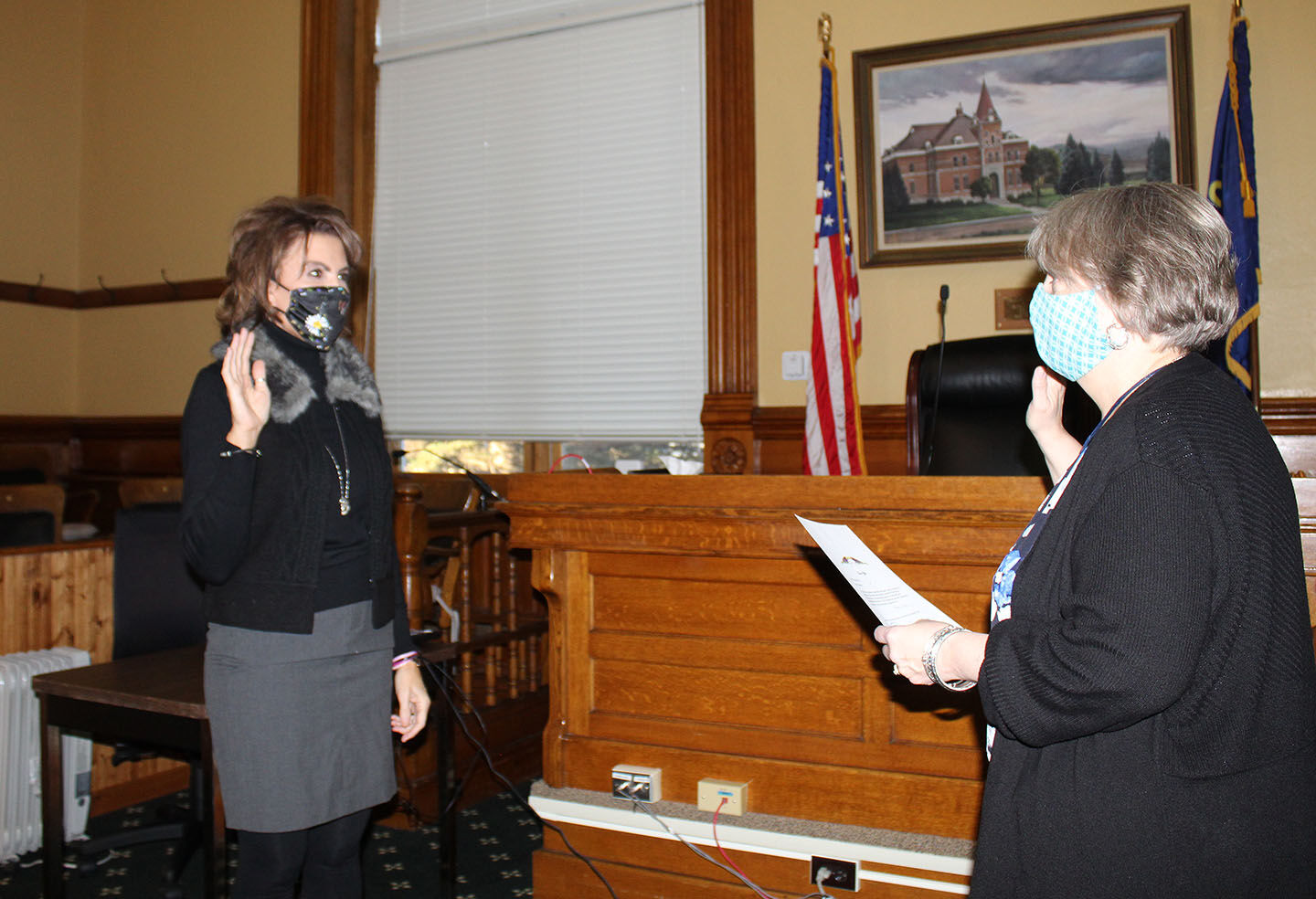 Sworn in